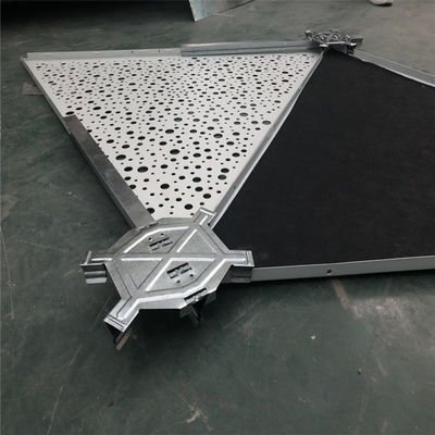 গরম বিক্রয় 1200X1200X1200 অ্যালুমিনিয়াম মেটাল সিলিং ত্রিভুজাকার ক্লিপ ইন অ্যালুমিনিয়াম প্যানেল সিলিং