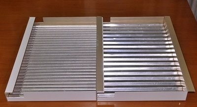 ISO9001 অ্যালুমিনিয়াম ঢেউতোলা প্যানেল 1500X5000mm কাস্টমাইজযোগ্য রঙ