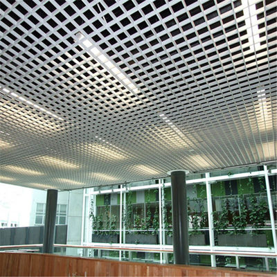 50x50mm অ্যালুমিনিয়াম ওপেন সেল সিলিং মেটাল গ্রিড সিলিং পাউডার আবরণ