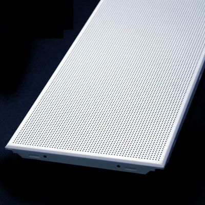 300x300mm Punching Gusset Plate Metal Ceiling Tiles For Office Building