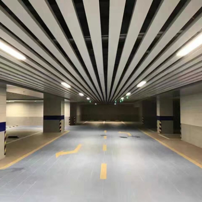 3000mm U ব্যাফেল অ্যালুমিনিয়াম প্যানেল সিলিং 0.5mm-1mm প্লেইন প্যাটার্ন